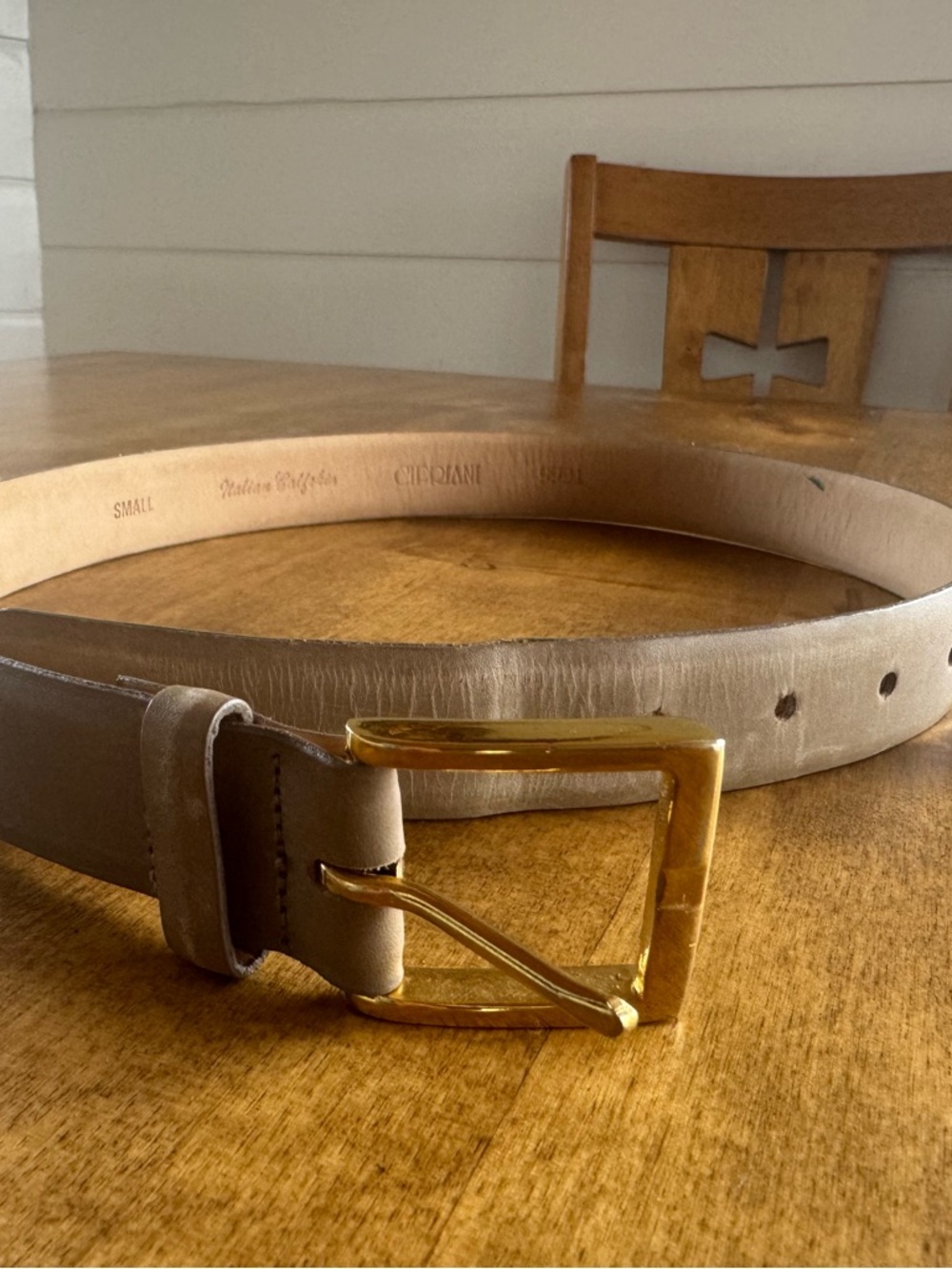 Cipriani Women’s Tan Calfskin Belt